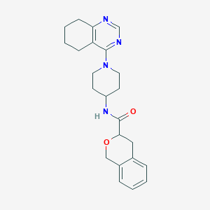 N-[1-(5,6,7,8-tetrahydroquinazolin-4-yl)piperidin-4-yl]-3,4-dihydro-1H-2-benzopyran-3-carboxamide