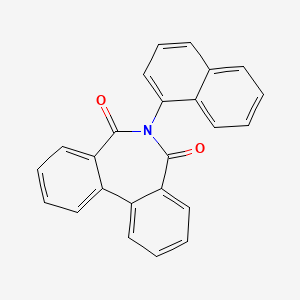 molecular formula C24H15NO2 B2398105 6-萘-1-基苯并[d][2]苯并[2]氮杂菲-5,7-二酮 CAS No. 73189-72-7