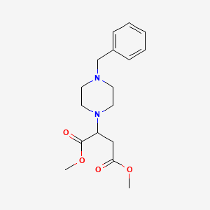 molecular formula C17H24N2O4 B2398136 2-(4-苄基哌嗪-1-基)琥珀酸二甲酯 CAS No. 295330-70-0