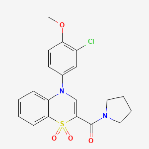 5-Bromo-1-(cyclopropylcarbonyl)-6-{[4-(4-fluorophenyl)piperazin-1-yl]sulfonyl}indoline