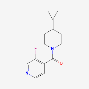 molecular formula C14H15FN2O B2398160 (4-Cyclopropylidenepiperidin-1-yl)(3-fluoropyridin-4-yl)methanone CAS No. 2097884-69-8