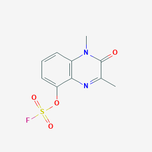 molecular formula C10H9FN2O4S B2398163 5-Fluorosulfonyloxy-1,3-dimethyl-2-oxoquinoxaline CAS No. 2411240-21-4