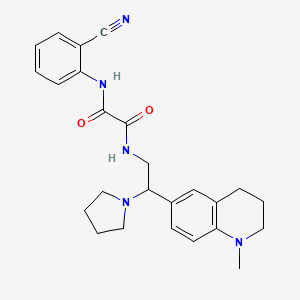 N-(2-cyanophenyl)-N'-[2-(1-methyl-1,2,3,4-tetrahydroquinolin-6-yl)-2-pyrrolidin-1-ylethyl]ethanediamide