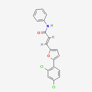 3-[5-(2,4-dichlorophenyl)-2-furyl]-N-phenylacrylamide