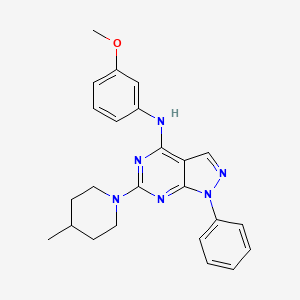 N-(3-methoxyphenyl)-6-(4-methylpiperidin-1-yl)-1-phenyl-1H-pyrazolo[3,4-d]pyrimidin-4-amine