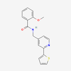2-methoxy-N-((2-(thiophen-2-yl)pyridin-4-yl)methyl)benzamide