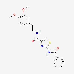 2-benzamido-N-(3,4-dimethoxyphenethyl)thiazole-4-carboxamide