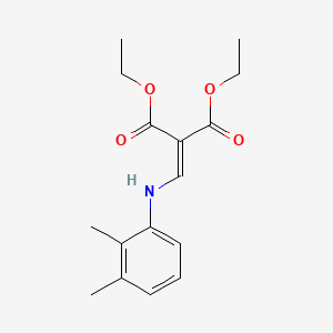 molecular formula C16H21NO4 B2398194 1,3-Diethyl 2-{[(2,3-dimethylphenyl)amino]methylidene}propanedioate CAS No. 53164-34-4
