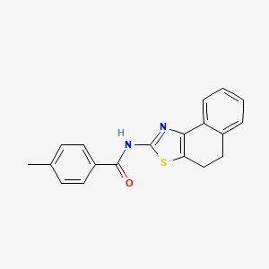 N-(4,5-dihydronaphtho[1,2-d]thiazol-2-yl)-4-methylbenzamide