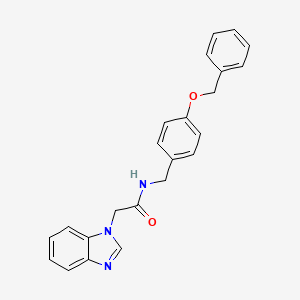 2-(1H-benzo[d]imidazol-1-yl)-N-(4-(benzyloxy)benzyl)acetamide
