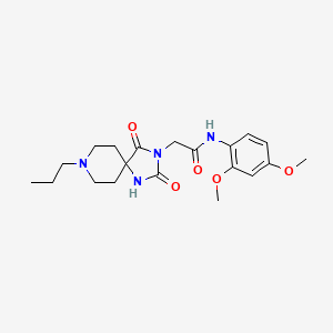 N-(2,4-dimethoxyphenyl)-2-(2,4-dioxo-8-propyl-1,3,8-triazaspiro[4.5]decan-3-yl)acetamide