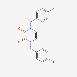 1-(4-Methoxybenzyl)-4-(4-methylbenzyl)-1,4-dihydropyrazine-2,3-dione