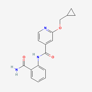 N-(2-carbamoylphenyl)-2-(cyclopropylmethoxy)isonicotinamide