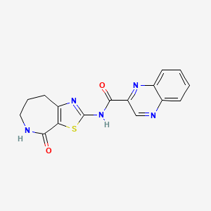 N-(4-oxo-5,6,7,8-tetrahydro-4H-thiazolo[5,4-c]azepin-2-yl)quinoxaline-2-carboxamide