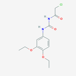 molecular formula C13H17ClN2O4 B2398222 3-(2-Chloroacetyl)-1-(3,4-diethoxyphenyl)urea CAS No. 775314-80-2