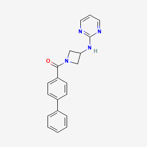 [1,1'-Biphenyl]-4-yl(3-(pyrimidin-2-ylamino)azetidin-1-yl)methanone