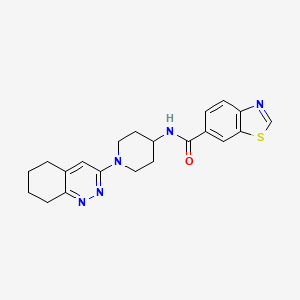 N-(1-(5,6,7,8-tetrahydrocinnolin-3-yl)piperidin-4-yl)benzo[d]thiazole-6-carboxamide