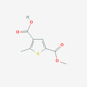 molecular formula C8H8O4S B2398238 5-(Methoxycarbonyl)-2-methylthiophene-3-carboxylic acid CAS No. 2193061-63-9
