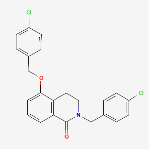 2-(4-chlorobenzyl)-5-((4-chlorobenzyl)oxy)-3,4-dihydroisoquinolin-1(2H)-one