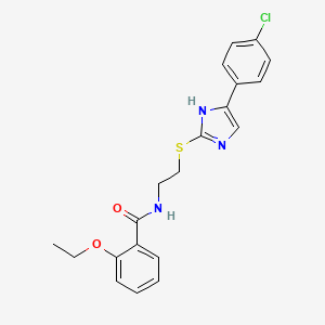 N-(2-((5-(4-chlorophenyl)-1H-imidazol-2-yl)thio)ethyl)-2-ethoxybenzamide