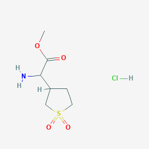 Methyl 2-amino-2-(1,1-dioxothiolan-3-yl)acetate;hydrochloride