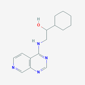 B2398312 1-Cyclohexyl-2-(pyrido[3,4-d]pyrimidin-4-ylamino)ethanol CAS No. 2379971-90-9