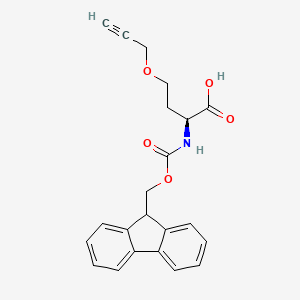 molecular formula C22H21NO5 B2398313 Fmoc-Hse(2-Propynyl)-OH CAS No. 2389078-27-5