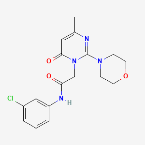 molecular formula C17H19ClN4O3 B2398325 N-(3-氯苯基)-2-(4-甲基-2-吗啉-4-基-6-氧代嘧啶-1(6H)-基)乙酰胺 CAS No. 1251621-66-5