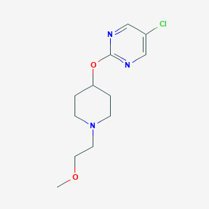 B2398327 5-Chloro-2-[1-(2-methoxyethyl)piperidin-4-yl]oxypyrimidine CAS No. 2415539-52-3