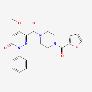 6-[4-(Furan-2-carbonyl)piperazine-1-carbonyl]-5-methoxy-2-phenylpyridazin-3-one
