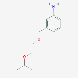 3-{[2-(Propan-2-yloxy)ethoxy]methyl}aniline