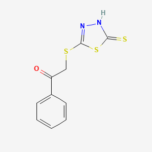 1-Phenyl-2-[(5-sulfanyl-1,3,4-thiadiazol-2-yl)sulfanyl]ethan-1-one