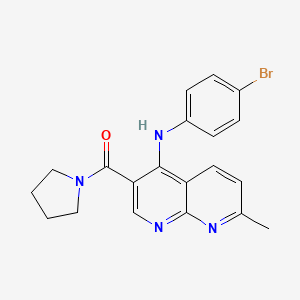 4-[2-(4-Fluorophenoxy)ethyl]-1-(2-thienylcarbonyl)piperidine