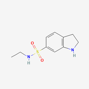 molecular formula C10H14N2O2S B2398384 N-ethyl-2,3-dihydro-1H-indole-6-sulfonamide CAS No. 724440-53-3