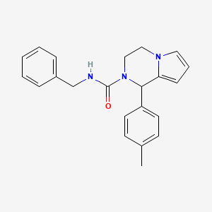 molecular formula C22H23N3O B2398387 N-benzyl-1-(p-tolyl)-3,4-dihydropyrrolo[1,2-a]pyrazine-2(1H)-carboxamide CAS No. 899961-16-1