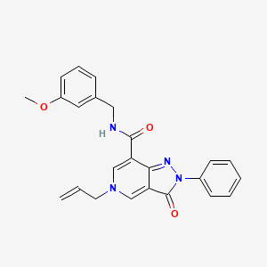 5-allyl-N-(3-methoxybenzyl)-3-oxo-2-phenyl-3,5-dihydro-2H-pyrazolo[4,3-c]pyridine-7-carboxamide