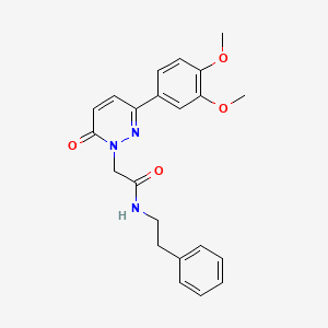 2-(3-(3,4-dimethoxyphenyl)-6-oxopyridazin-1(6H)-yl)-N-phenethylacetamide