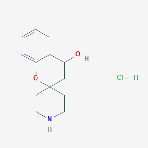 molecular formula C13H18ClNO2 B2398423 Spiro[chromane-2,4'-piperidin]-4-ol hydrochloride CAS No. 2138166-98-8