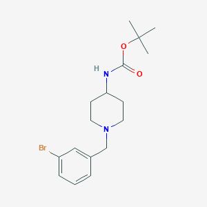 molecular formula C17H25BrN2O2 B2398425 叔丁基1-(3-溴苄基)哌啶-4-基氨基甲酸酯 CAS No. 1286264-68-3