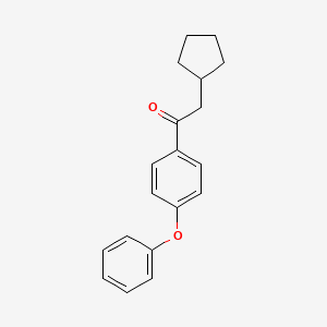 2-Cyclopentyl-1-(4-phenoxyphenyl)ethan-1-one