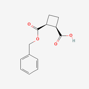 (1R,2S)-2-phenylmethoxycarbonylcyclobutane-1-carboxylic Acid