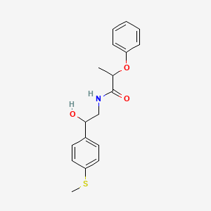 N-(2-hydroxy-2-(4-(methylthio)phenyl)ethyl)-2-phenoxypropanamide