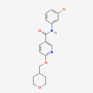 N-(3-bromophenyl)-6-((tetrahydro-2H-pyran-4-yl)methoxy)nicotinamide