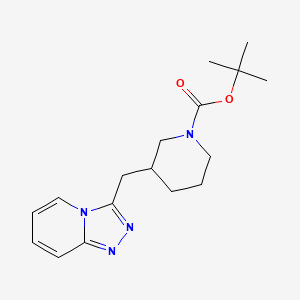 molecular formula C17H24N4O2 B2398508 Tert-butyl 3-{[1,2,4]triazolo[4,3-a]pyridin-3-ylmethyl}piperidine-1-carboxylate CAS No. 1803608-11-8