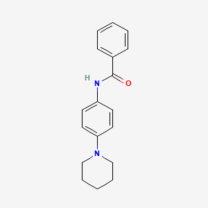 molecular formula C18H20N2O B2398525 N-(4-哌啶-1-基苯基)苯甲酰胺 CAS No. 301305-78-2