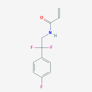 N-[2,2-Difluoro-2-(4-fluorophenyl)ethyl]prop-2-enamide