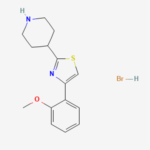 4-[4-(2-Methoxyphenyl)-1,3-thiazol-2-yl]piperidine hydrobromide