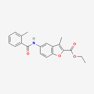 Ethyl 3-methyl-5-(2-methylbenzamido)benzofuran-2-carboxylate