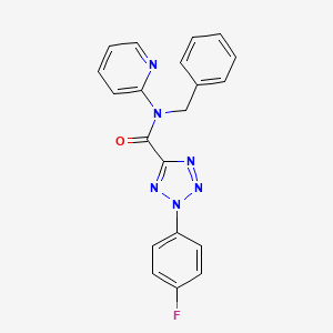 N-benzyl-2-(4-fluorophenyl)-N-(pyridin-2-yl)-2H-tetrazole-5-carboxamide
