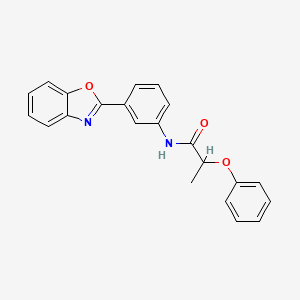 N-(3-(benzo[d]oxazol-2-yl)phenyl)-2-phenoxypropanamide